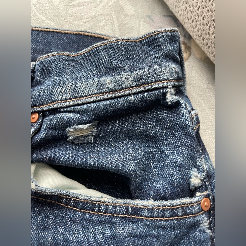 Mother denim fangirl flood High-waisted jeans wide barrel leg size 27 - Picture 10 of 16